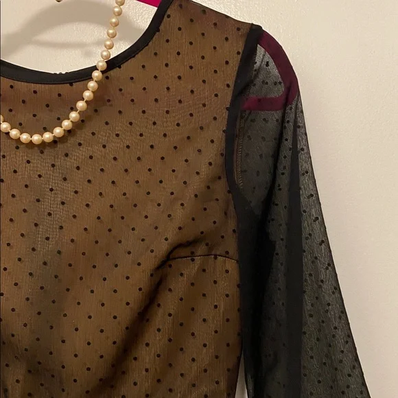 H&M Black and Tan Sheer Dress - Picture 6 of 11